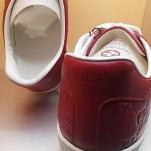 Gucci Signature Calf Sneakers Red Buy Gucci Signature High Top  main image 3